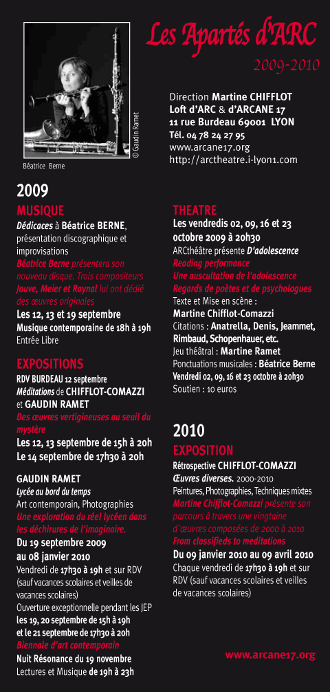 Les apart&eacute;s d'ARC (2009-2010)