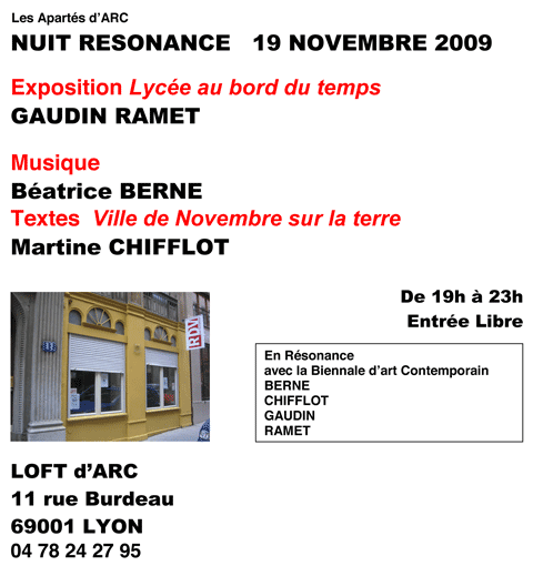 Nuit r&eacute;sonance 2009