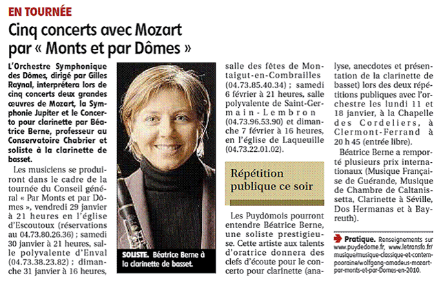 Mozart : par monts et par D&ouml;mes